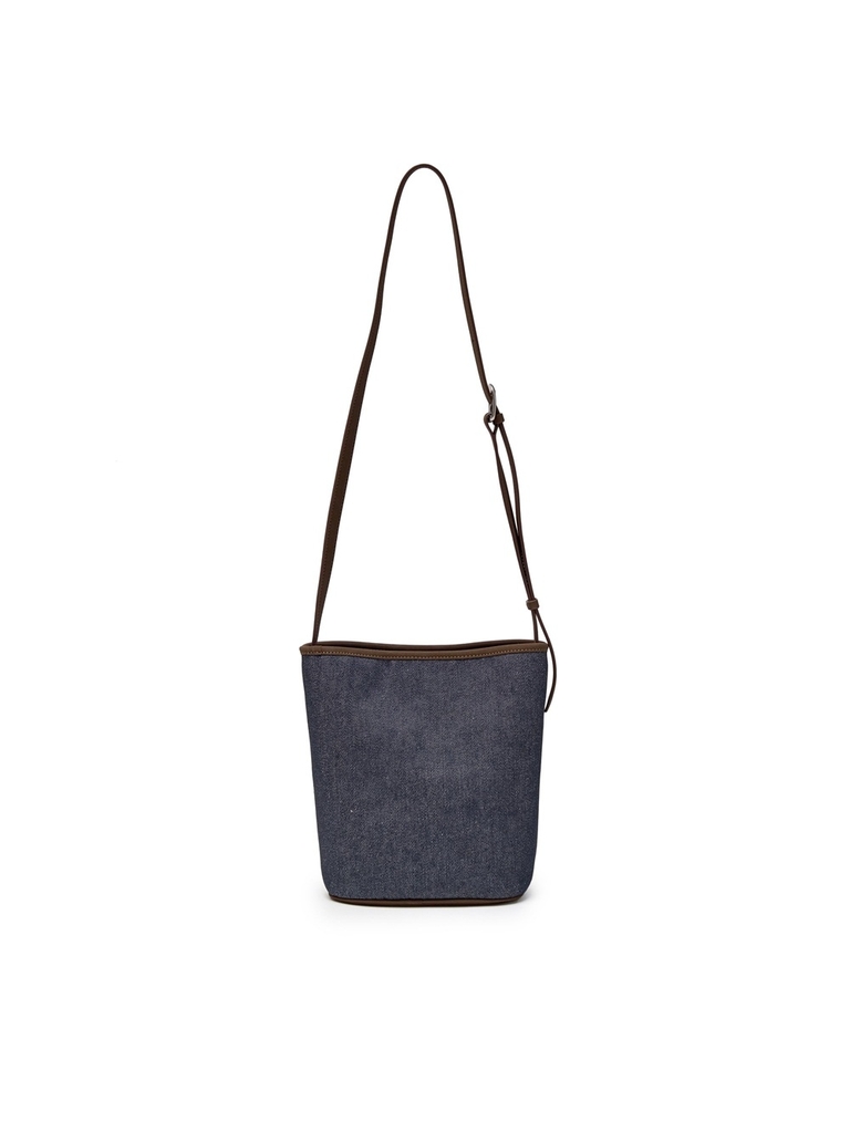 Túi MLB New York Yankees Denim Bucket Bag Indigo