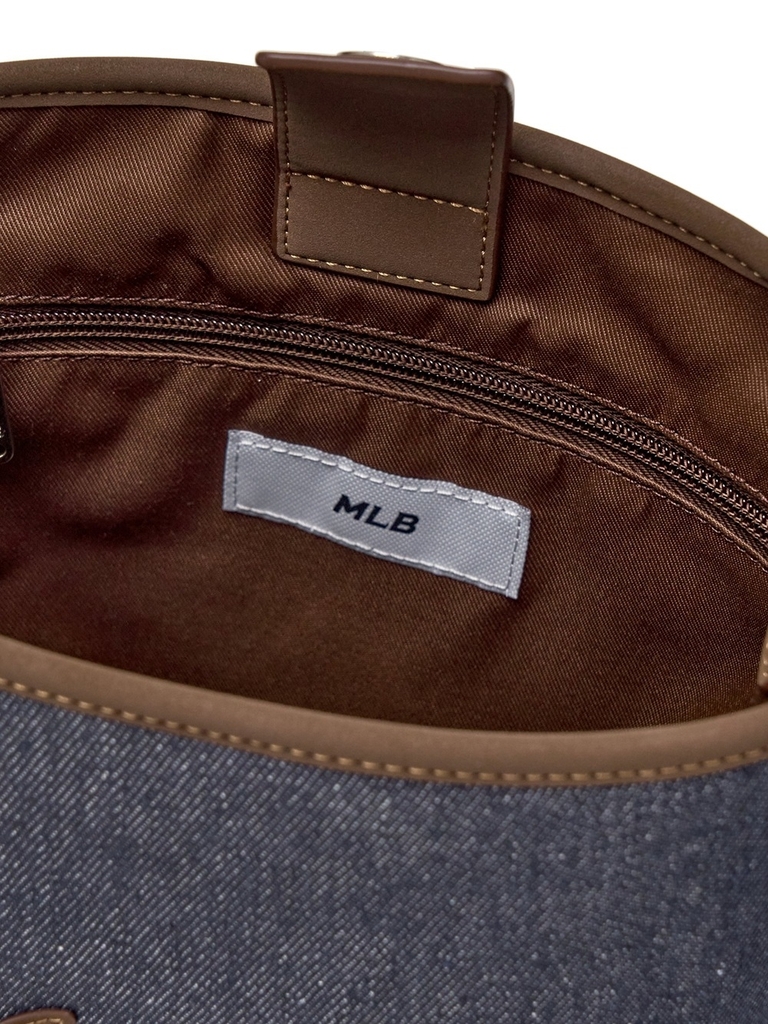 Túi MLB New York Yankees Denim Bucket Bag Indigo