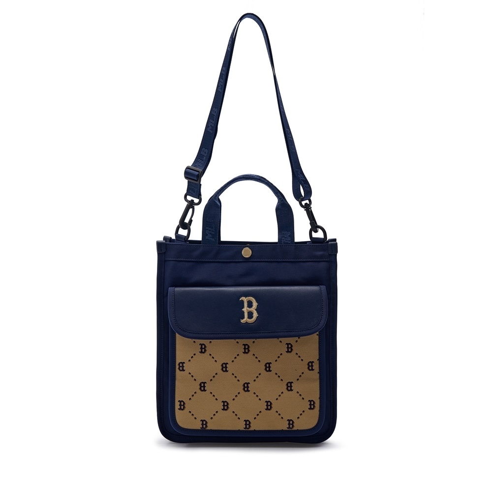 Túi MLB Korea Dia Monogram Jacquard Sub Bag Boston Red Sox Navy