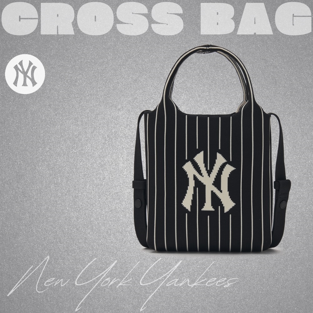 Túi MLB Korea Basic Big Logo Knit Crossbody New York Yankees Black