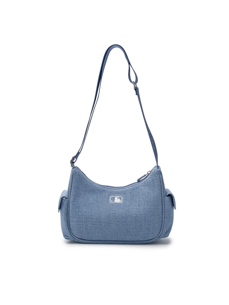 Túi MLB Korea [KIDS] Denim Hobo Bag New York Yankees Blue