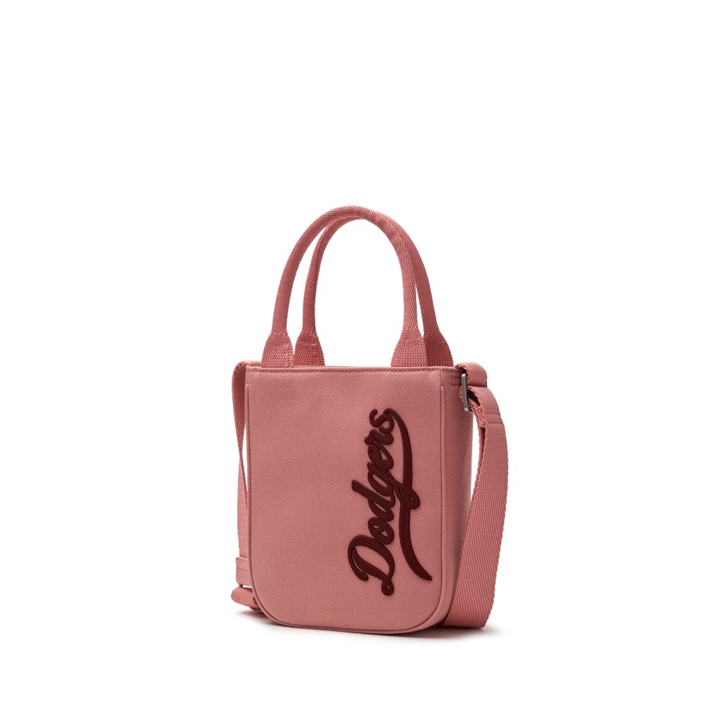 Túi MLB Korea Varsity Cursive Denim Mini Crossbody LA Dodgers Pink