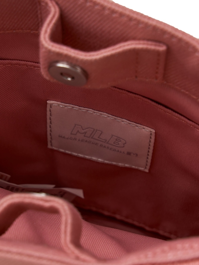 Túi MLB Korea Varsity Cursive Denim Mini Crossbody LA Dodgers Pink