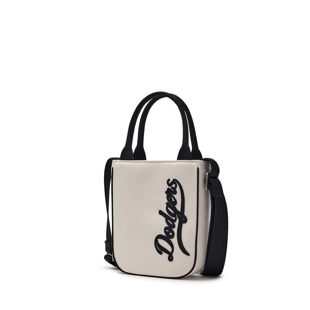 Túi MLB Korea Varsity Cursive Denim Mini Crossbody LA Dodgers Cream