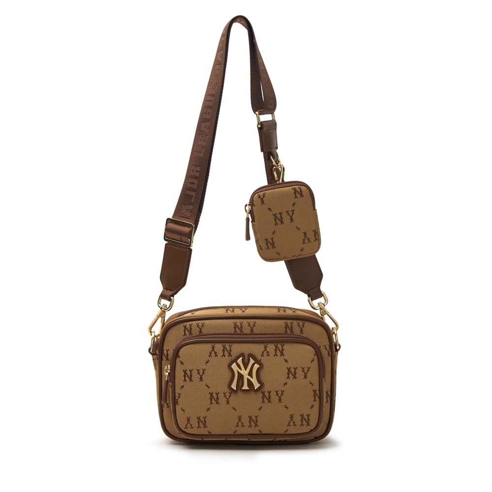 Túi MLB Korea [KIDS] Dia Mono Camera Bag New York Yankees Beige