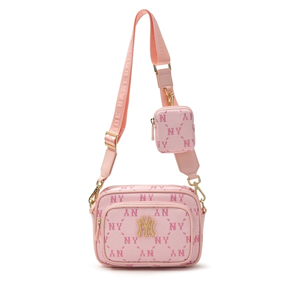 Túi MLB Korea [KIDS] Dia Mono Camera Bag New York Yankees Pink
