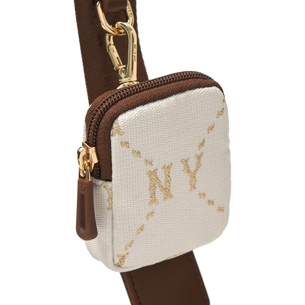 Túi MLB Korea [KIDS] Dia Mono Camera Bag New York Yankees Cream