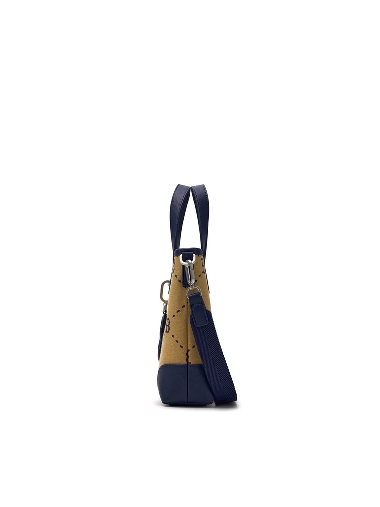 Túi MLB Korea Dia Mono Jacquard Mini Crossbody Boston Red Sox Beige
