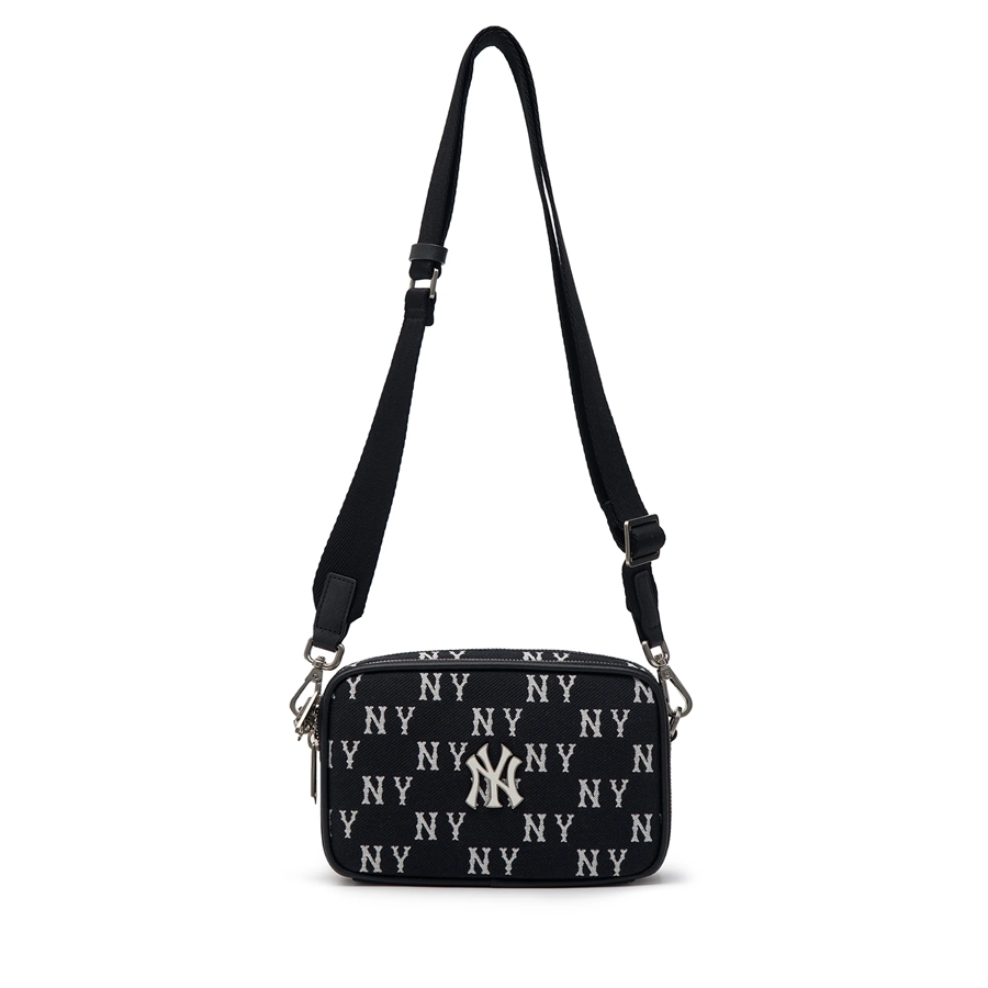 Túi MLB Korea Monogram Jacquard Mini Crossbody New York Yankees Black