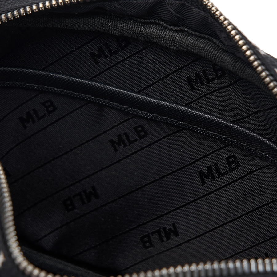 Túi MLB Korea Monogram Jacquard Mini Crossbody New York Yankees Black