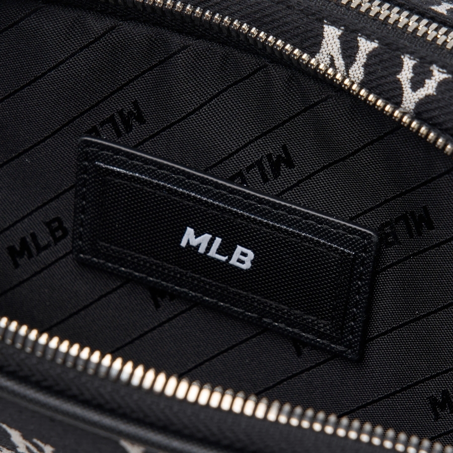 Túi MLB Korea Monogram Jacquard Mini Crossbody New York Yankees Black