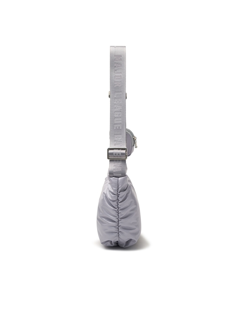 Túi MLB Korea Athleisure Shirring Hobo Crossbody New York Yankees Grey
