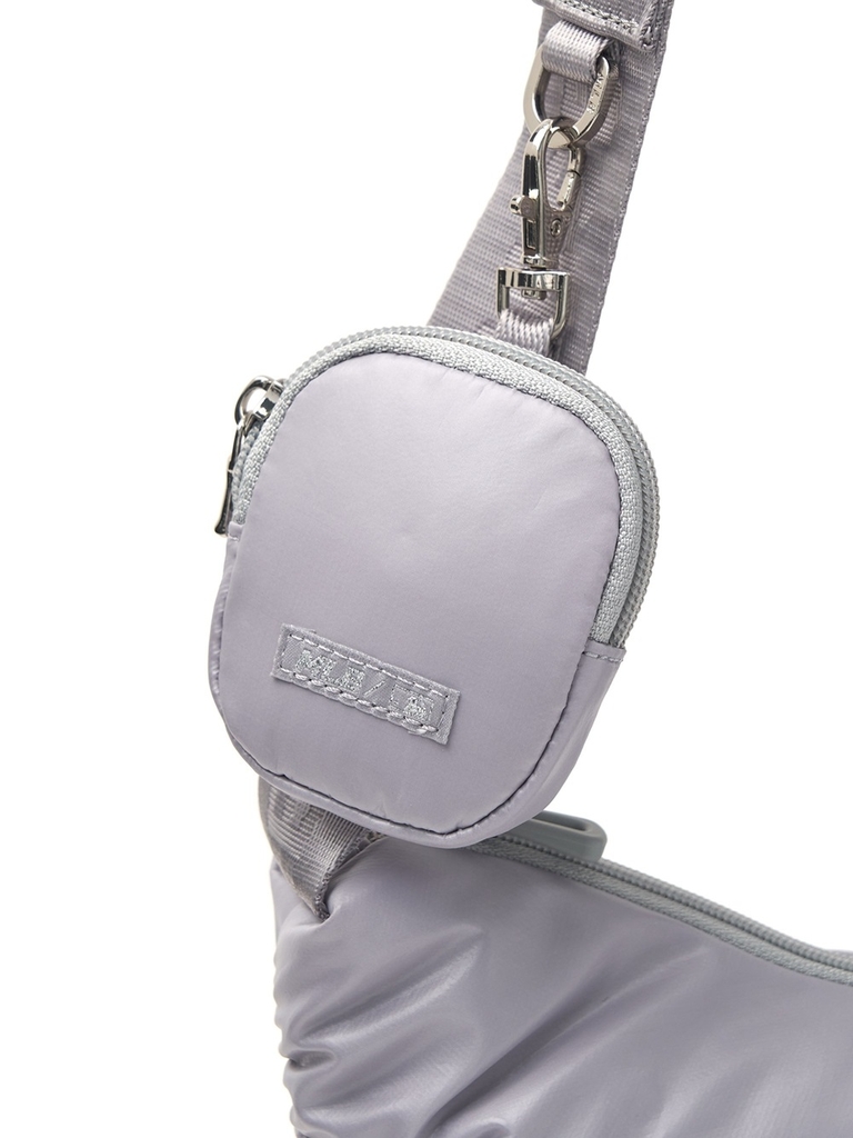 Túi MLB Korea Athleisure Shirring Hobo Crossbody New York Yankees Grey