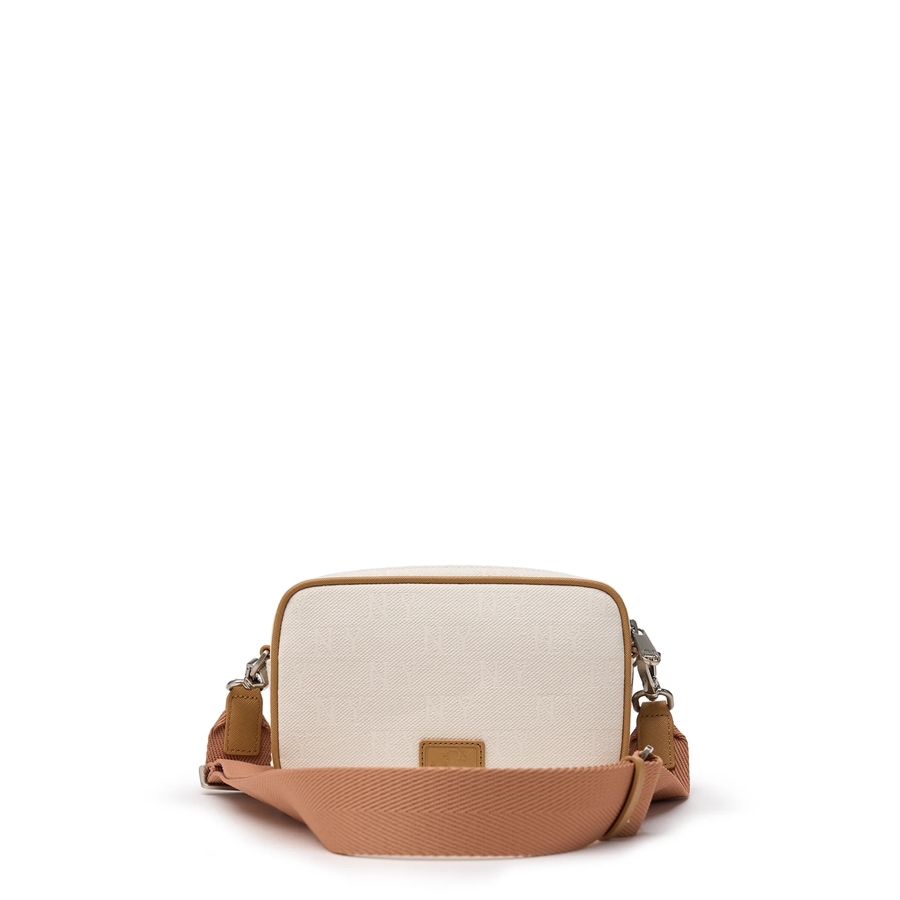 Túi MLB Korea Monogram Jacquard Mini Crossbody New York Yankees Cream