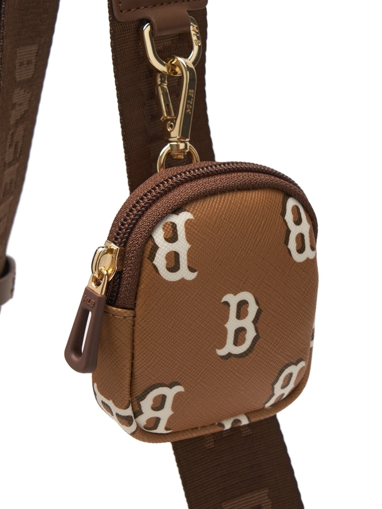 Túi MLB Sportive Classic Mono Camera Bag Boston Red Sox Camel