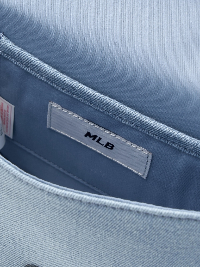 Túi MLB Lettering Vintage Denim Crossbody Bag New York Yankees Blue [Karina PICK]