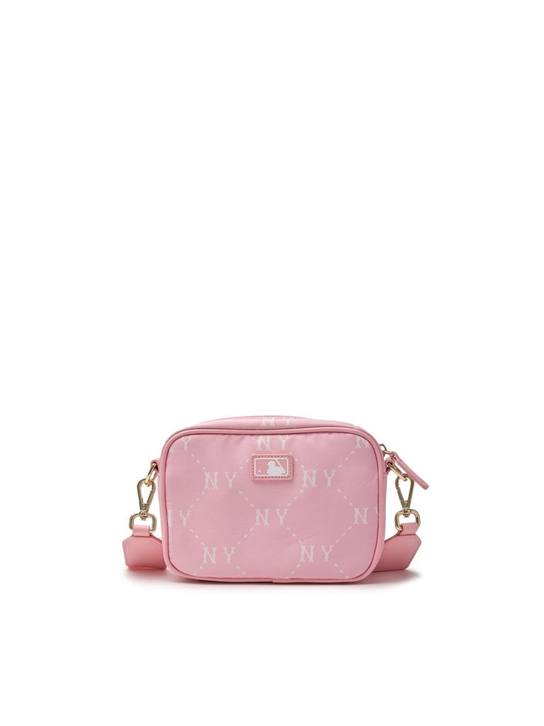 Túi MLB Diamond Monogram Camera Bag New York Yankees Pink