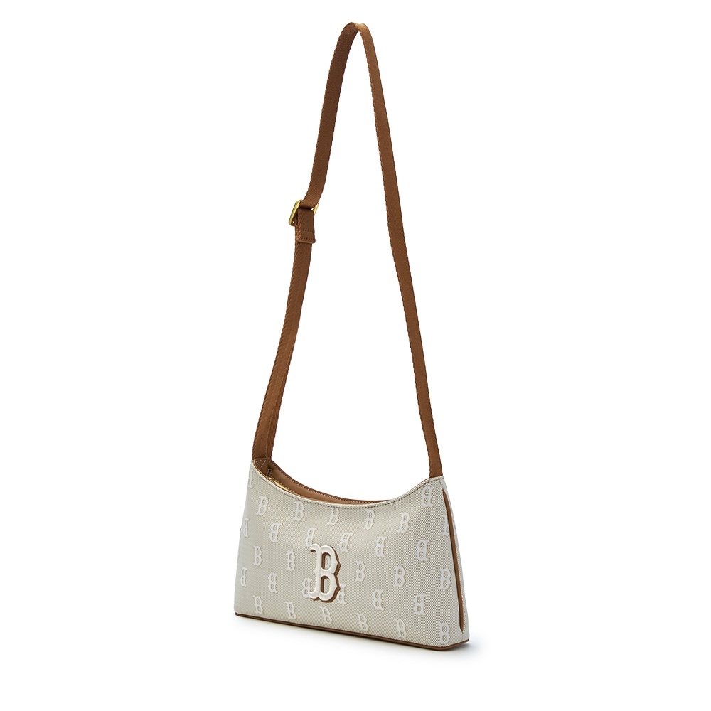 Túi MLB Classic Mono Jacquard Crossbody Boston Red Sox Beige