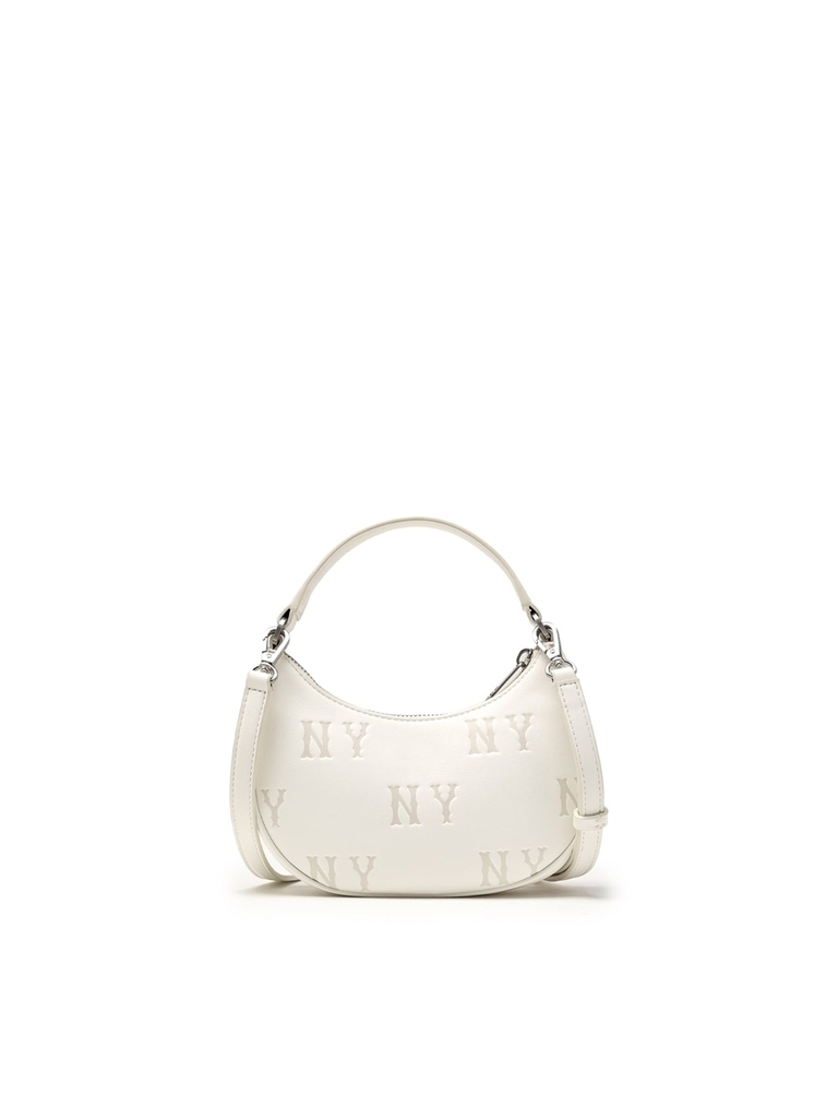 Túi MLB Classic Mono Embossed Mini Crossbody Bag New York Yankees Cream