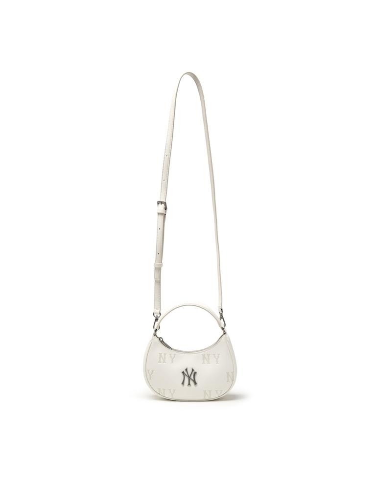 Túi MLB Classic Mono Embossed Mini Crossbody Bag New York Yankees Cream