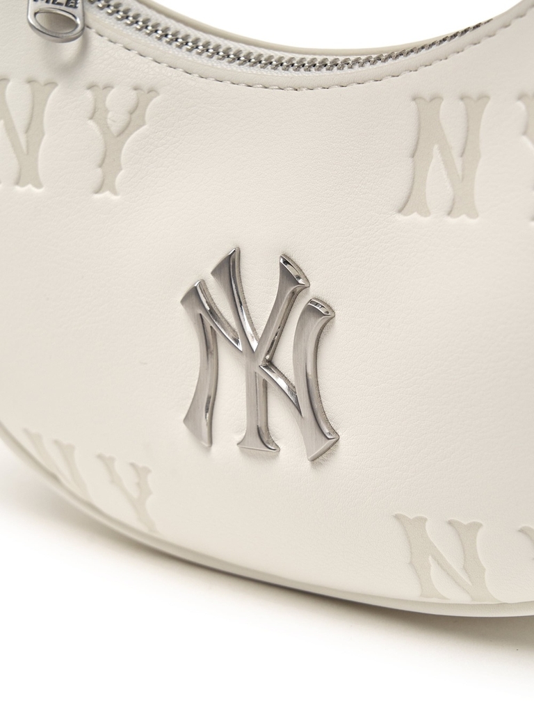 Túi MLB Classic Mono Embossed Mini Crossbody Bag New York Yankees Cream