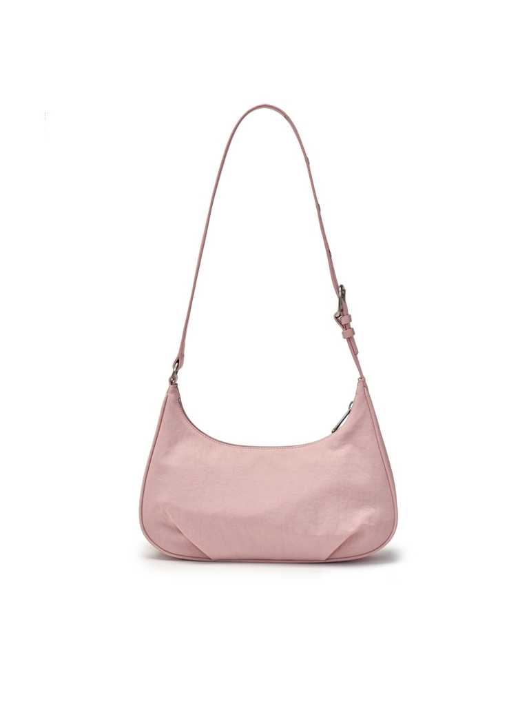 Túi MLB Basic Vintage Nylon Hobo Bag Boston Red Sox Pink [Karina PICK]