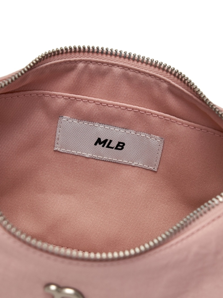 Túi MLB Basic Vintage Nylon Hobo Bag Boston Red Sox Pink [Karina PICK]