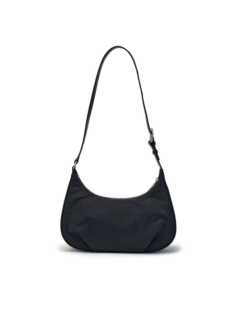 Túi MLB Basic Vintage Nylon Hobo Bag New York Yankees Black [Karina PICK]