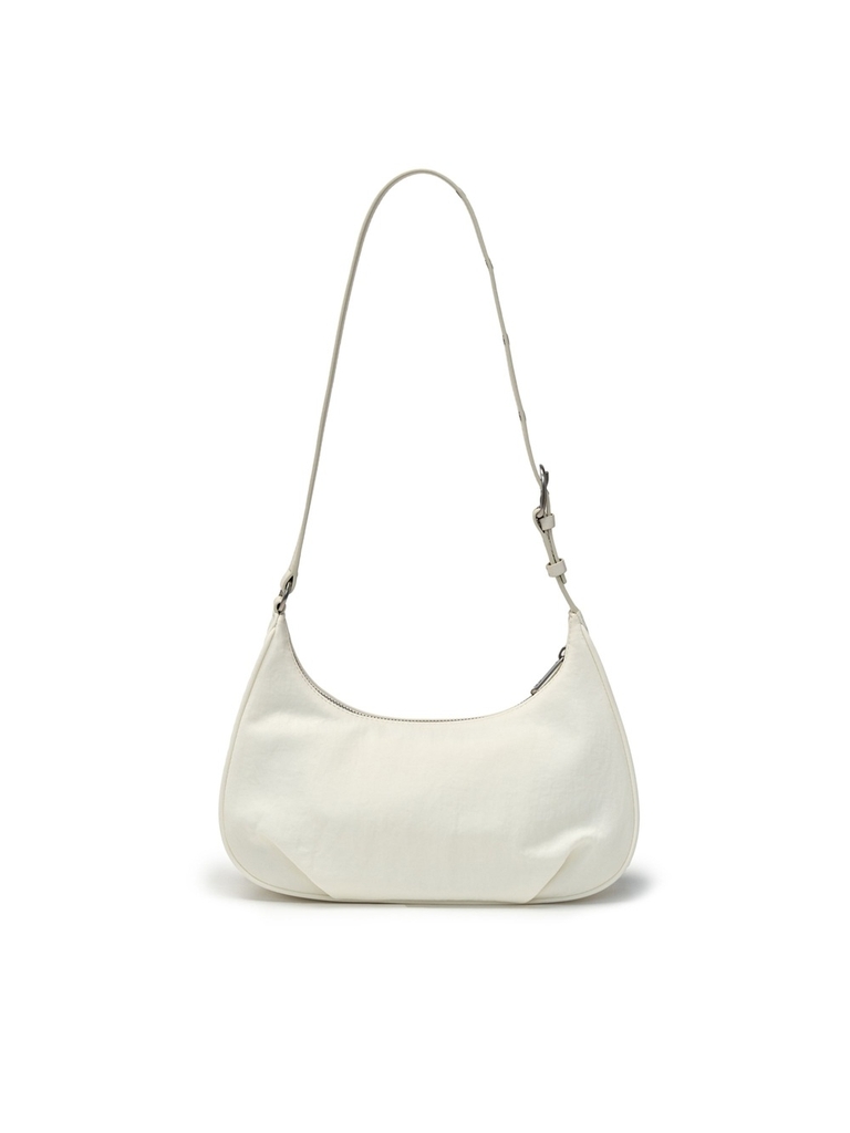 Túi MLB Basic Vintage Nylon Hobo Bag New York Yankees Ivory [Karina PICK]