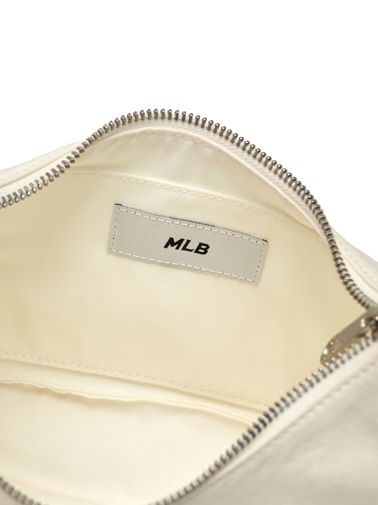 Túi MLB Basic Vintage Nylon Hobo Bag New York Yankees Ivory [Karina PICK]