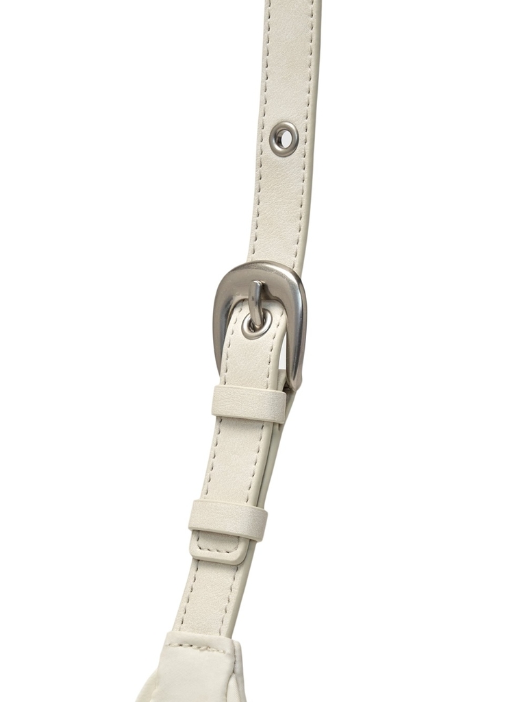 Túi MLB Basic Vintage Nylon Hobo Bag New York Yankees Ivory [Karina PICK]