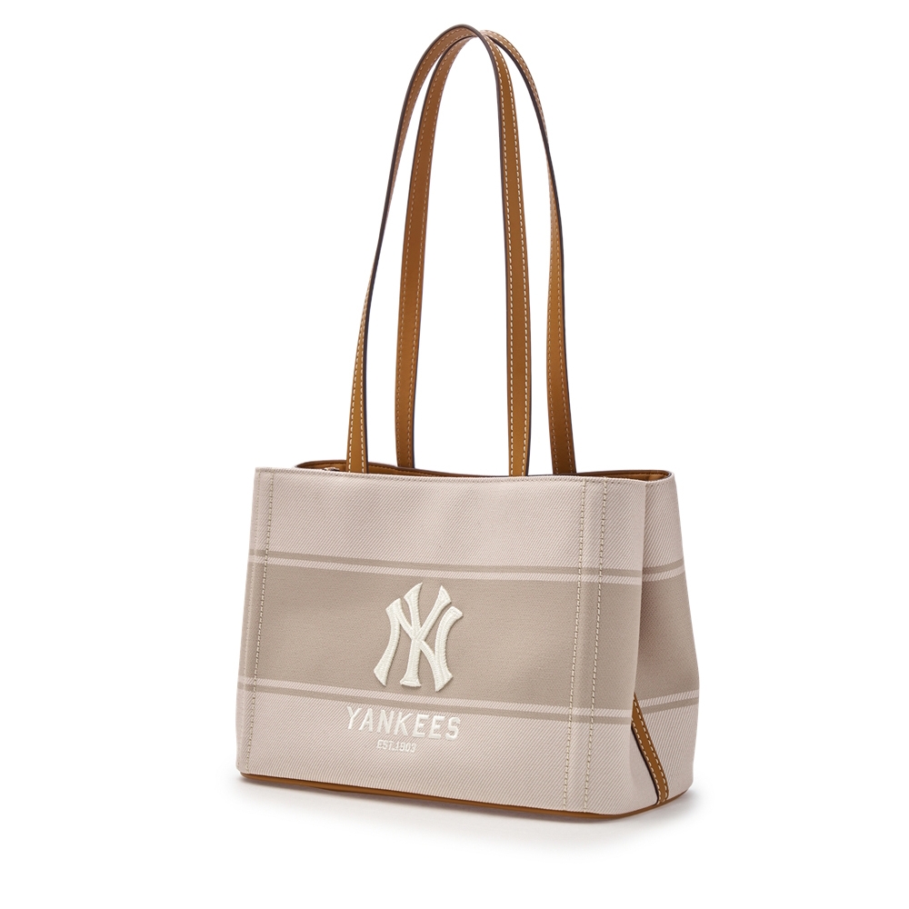 Túi MLB Varsity Lettering Canvas Shoulder Bag New York Yankees Cream