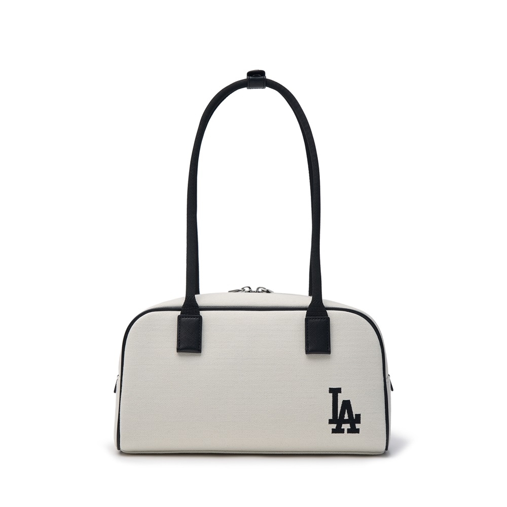 Túi MLB Korea Varsity Jacquark Square Shoulder Bag LA Dodgers Cream