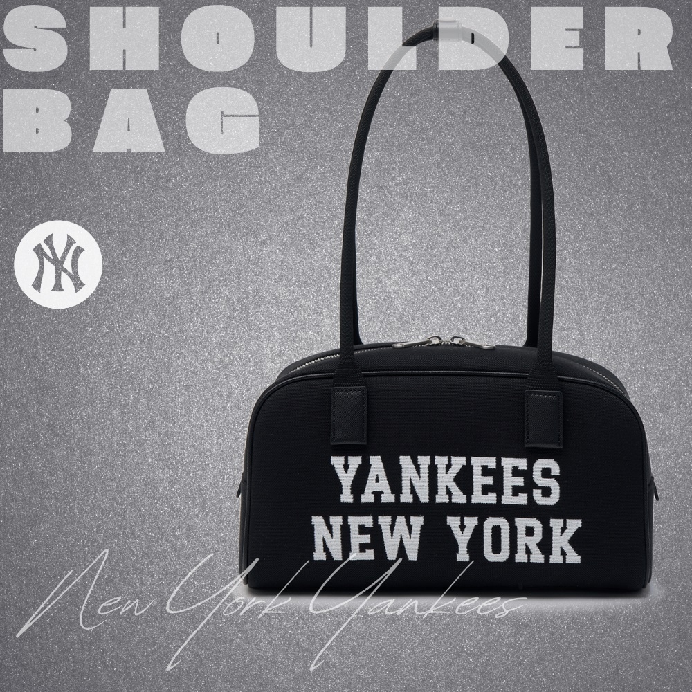 Túi MLB Korea Varsity Jacquark Square Shoulder Bag New York Yankees Black