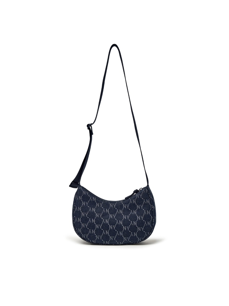 Túi MLB Dia Mono Denim JQD Hobo Bag New York Yankees Indigo