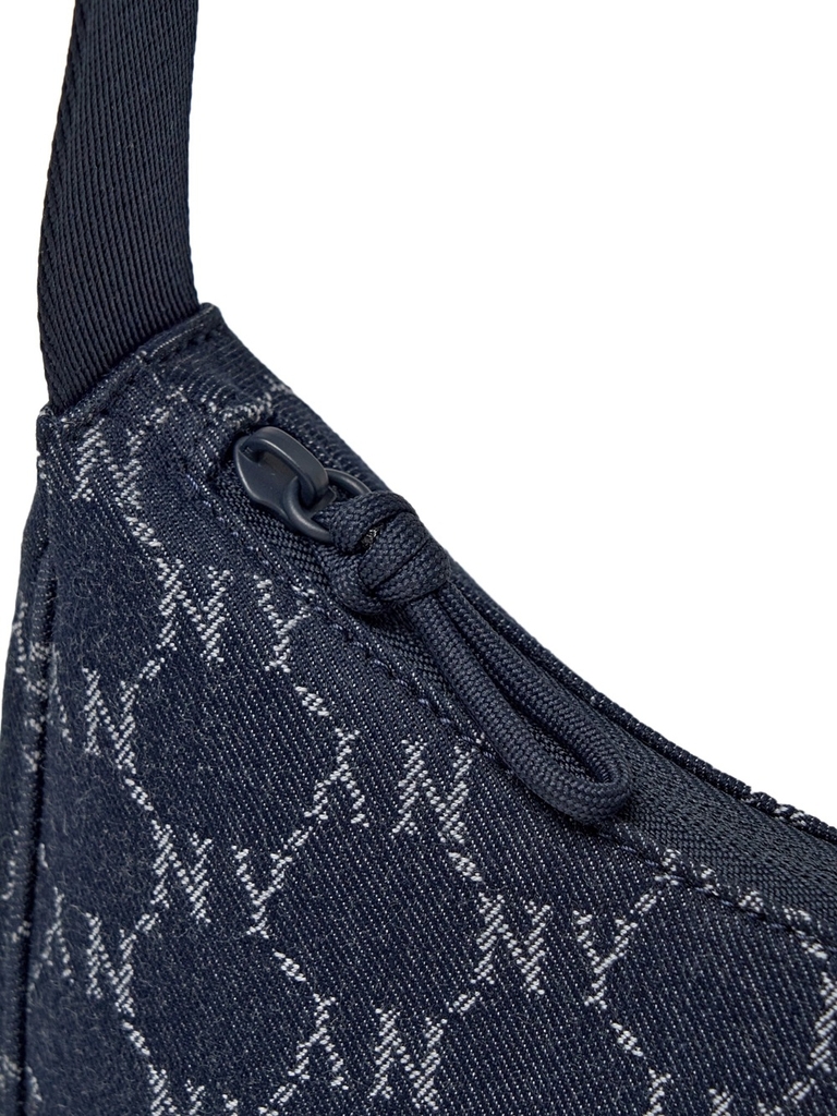 Túi MLB Dia Mono Denim JQD Hobo Bag New York Yankees Indigo