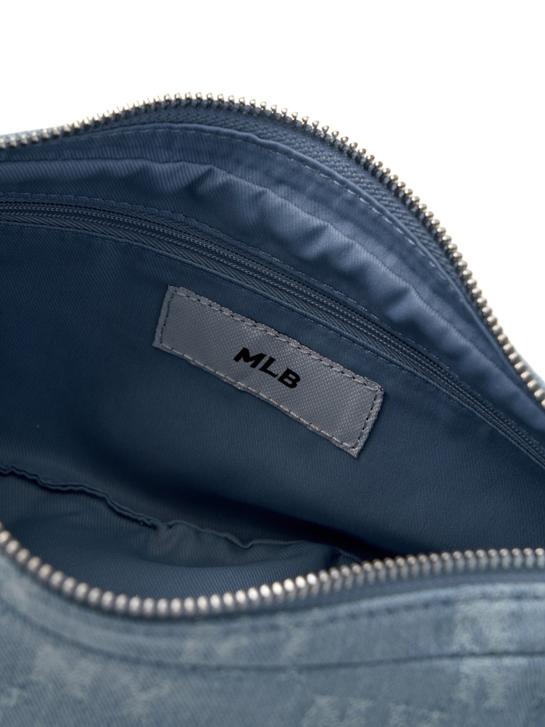 Túi MLB Classic Mono Denim Vintage Hobo Bag New York Yankees Blue