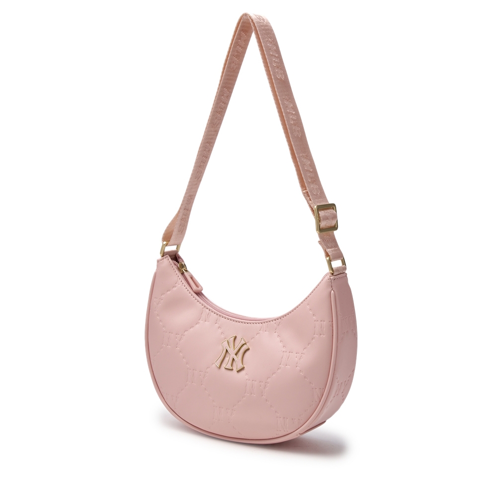 Túi MLB Diamond Embo Hobo Bag New York Yankees Pink