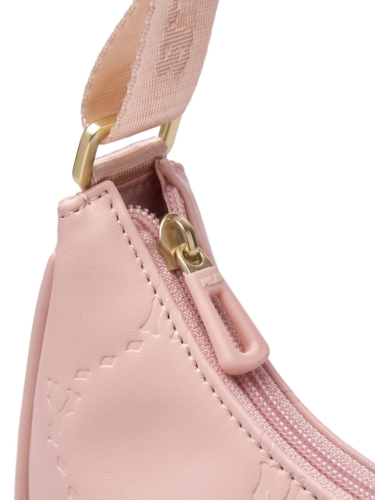 Túi MLB Diamond Embo Hobo Bag New York Yankees Pink