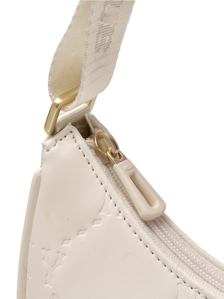 Túi MLB Diamond Embo Hobo Bag New York Yankees Cream