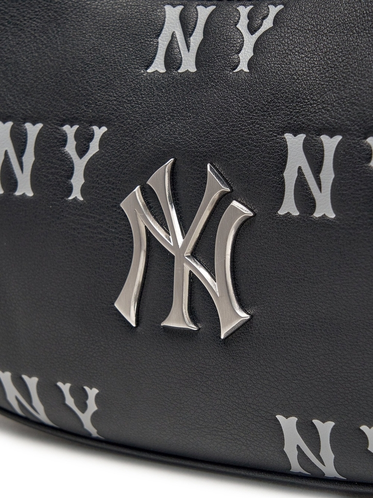 Túi MLB Classic Mono Embossed Hobo Bag New York Yankees Black
