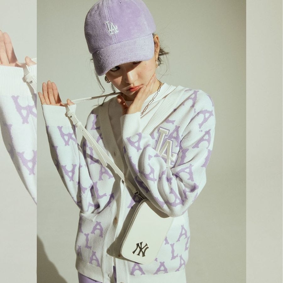 Túi MLB Mini Phone Pouch New York Yankees White