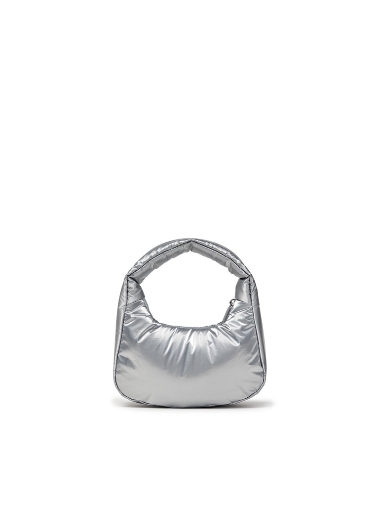 Túi MLB Basic Sporty Stitch Mini Hobo Bag New York Yankees Silver
