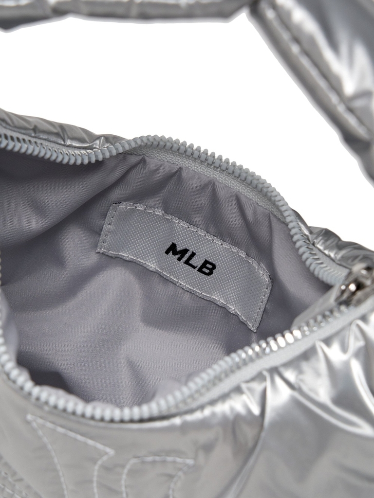 Túi MLB Basic Sporty Stitch Mini Hobo Bag New York Yankees Silver