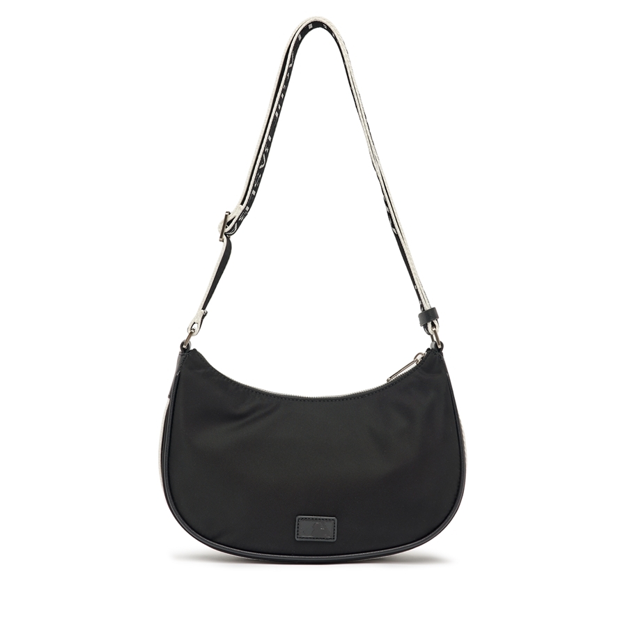 Túi MLB Basic Nylon Adjustable Hobo Bag New York Yankees Black
