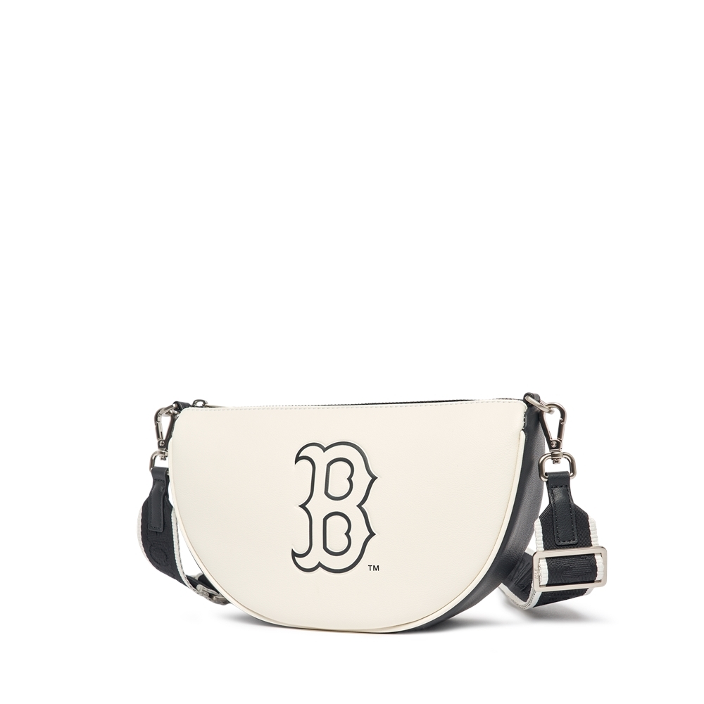 Túi MLB Basic PU Round Mini Crossbody Boston Red Sox Ivory