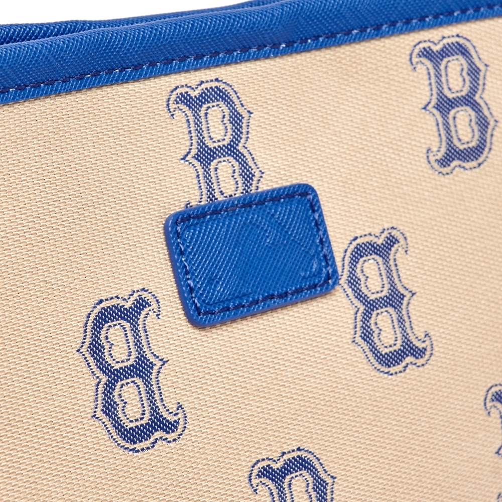Túi MLB Big Classic Monogram Jacquard New Bucket Bag Boston Red Sox L.Sand