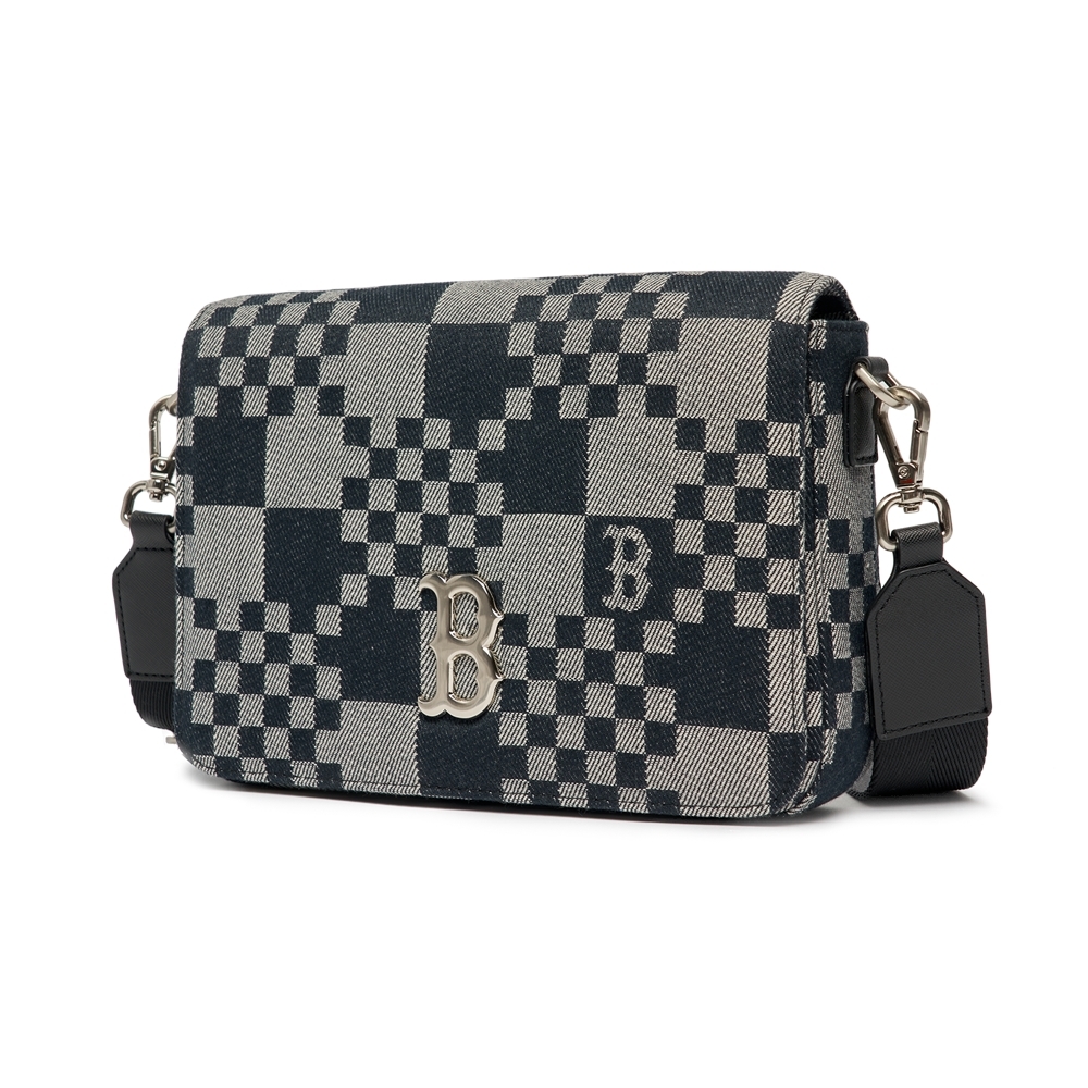 Túi MLB Checkerboard Jacquard Crossbody Boston Red Sox Black
