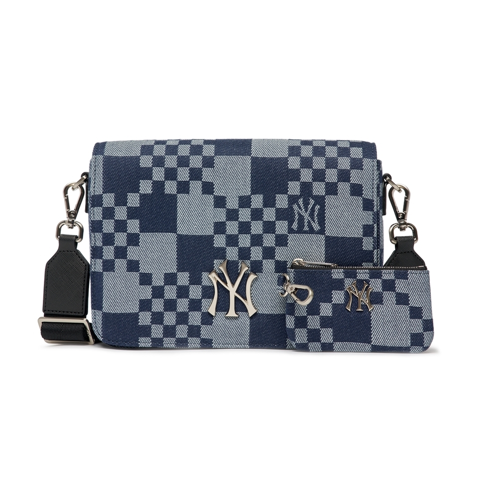Túi MLB Checkerboard Jacquard Crossbody New York Yankees D.Navy
