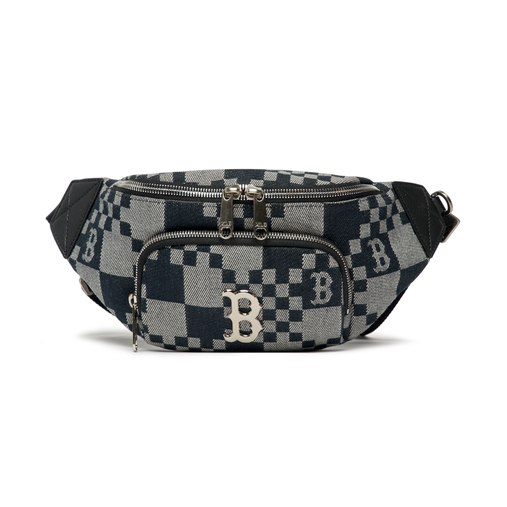 Túi MLB Checkerboard Jacquard Hip Sack Boston Red Sox Black